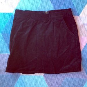 Black corduroy skirt
